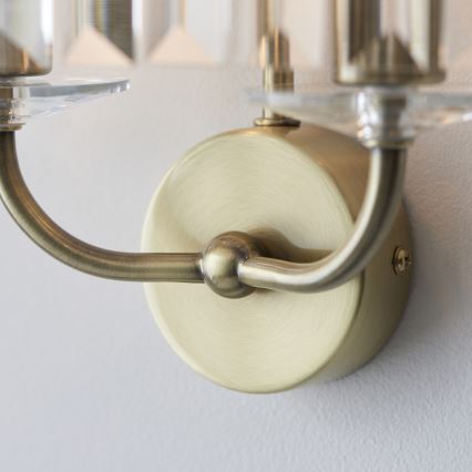 Endon 106450 - Fali lámpa CHESTERFIELD 2xE14/6W/230V réz