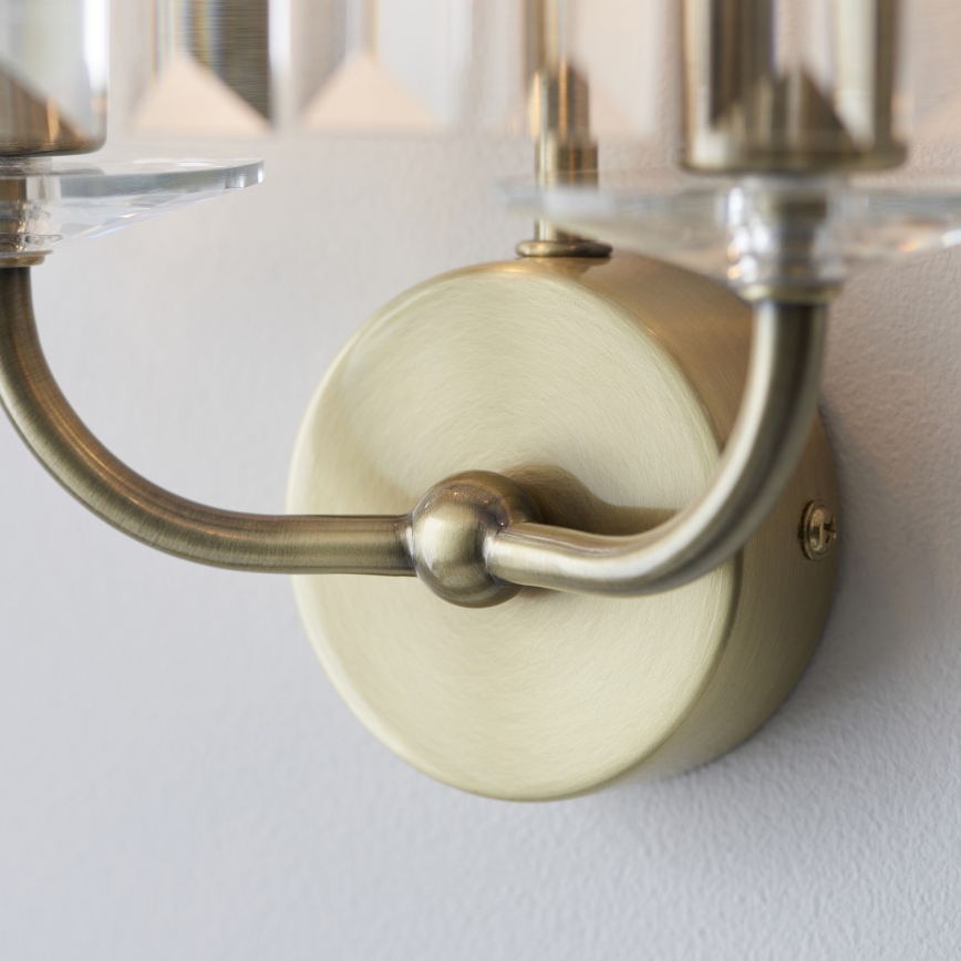 Endon 106450 - Fali lámpa CHESTERFIELD 2xE14/6W/230V réz