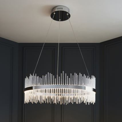 Endon 107108 - LED kábeles csillár LED/56W/230V 3000K fényes króm