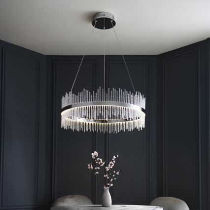 Endon 107108 - LED kábeles csillár LED/56W/230V 3000K fényes króm