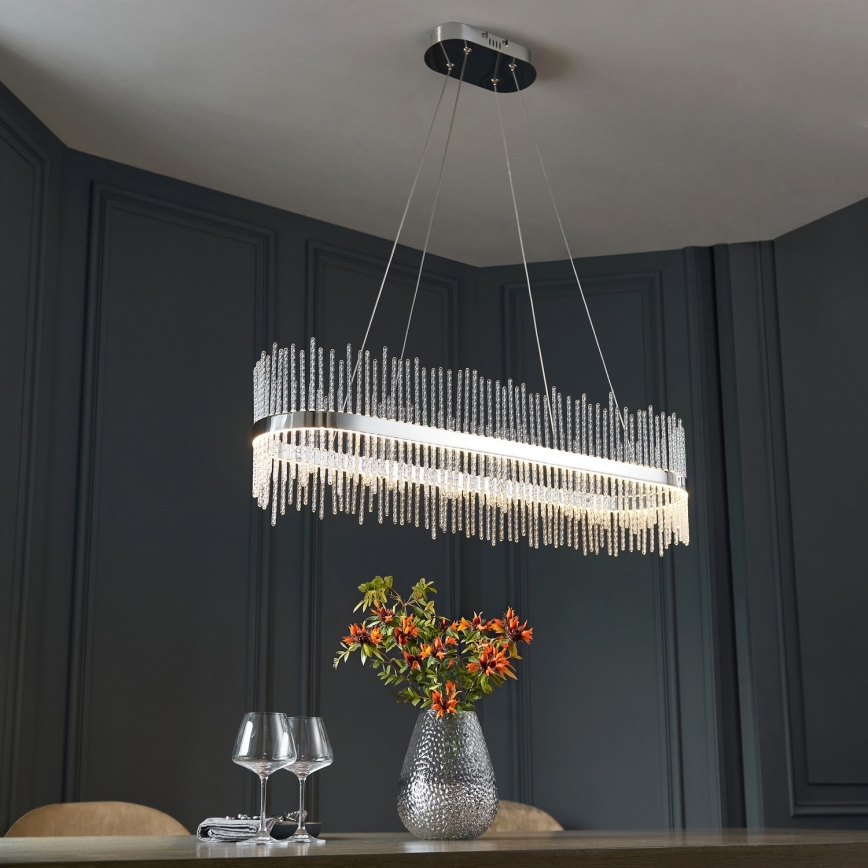 Endon 107109 - LED függeszték kábelen LED/47W/230V 3000K fényes króm