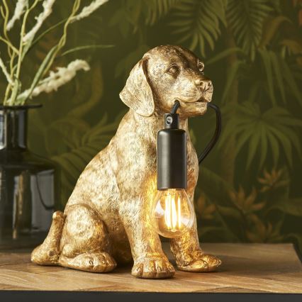 Endon 107364 - Asztali lámpa PUPPY 1xE14/7W/230V arany