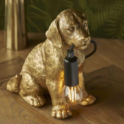 Endon 107364 - Asztali lámpa PUPPY 1xE14/7W/230V arany