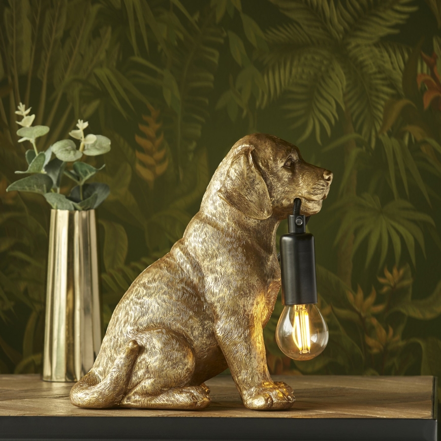 Endon 107364 - Asztali lámpa PUPPY 1xE14/7W/230V arany