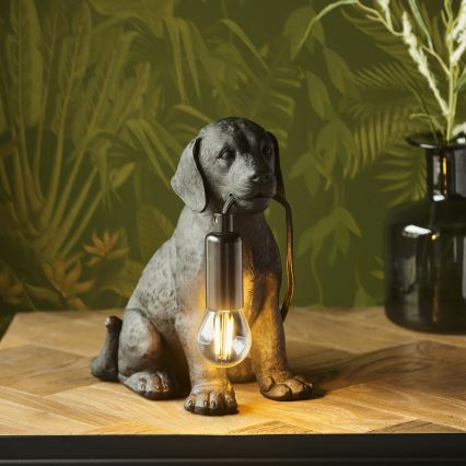 Endon 107365 - Asztali lámpa PUPPY 1xE14/7W/230V fekete