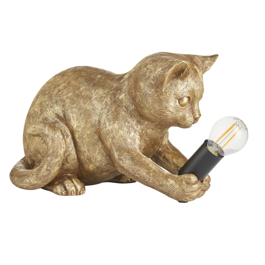 Endon 107389 - Asztali lámpa KITTEN 1xE14/7W/230V arany