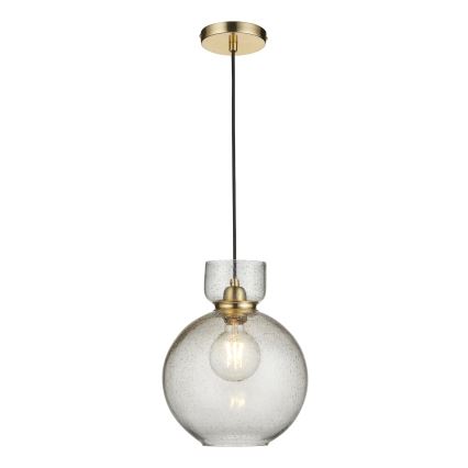 Endon 107948 - Kábeles függőlámpa 1xE27/10W/230V arany/füstszürke