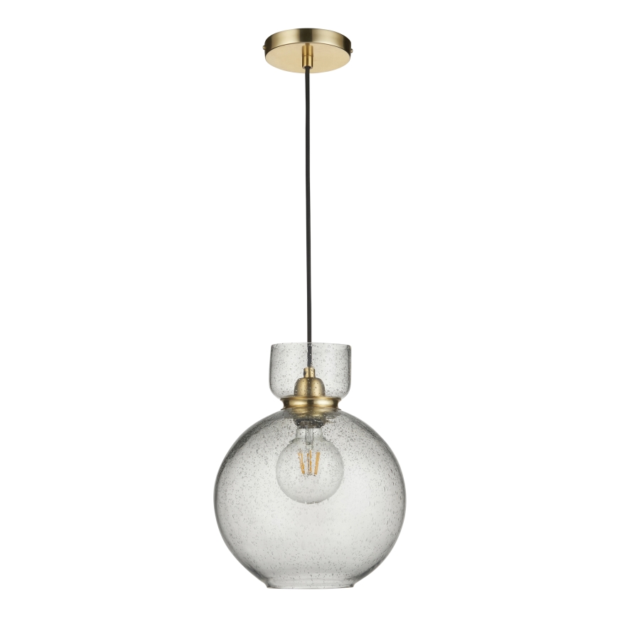 Endon 107948 - Kábeles függőlámpa 1xE27/10W/230V arany/füstszürke