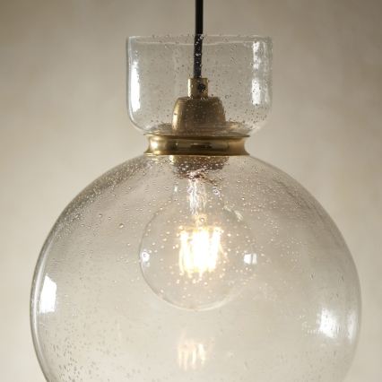 Endon 107948 - Kábeles függőlámpa 1xE27/10W/230V arany/füstszürke