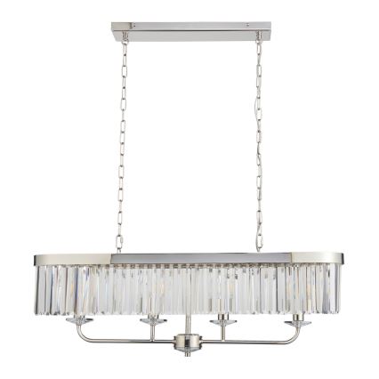Endon 109058 - Láncon függő csillár 4xE14/6W/230V fényes króm