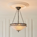 Endon 111870 - Tiffany FARGO láncos csillár 3xE27/10W/230V átm. 41,5 cm