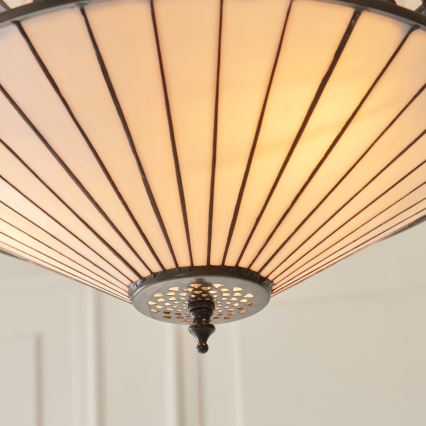Endon 111870 - Tiffany FARGO láncos csillár 3xE27/10W/230V átm. 41,5 cm