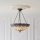 Endon 111872 - Tiffany HUTCHINSON láncos csillár 3xE27/60W/230V, Ø 50 cm