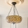 Endon 111882 - Láncos csillár Tiffany MILLE FEUX 3xE27/10W/230V átmérő 45 cm