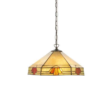 Endon 111989 - Tiffany NEVADA láncos csillár 3xE27/10W/230V átm. 40 cm