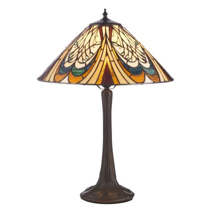 Endon 112185 - Tiffany HECTOR asztali lámpa 1xE27/10W/230V átm. 40 cm