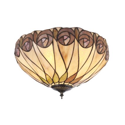 Endon 112188 - Tiffany HUTCHINSON mennyezeti lámpatest 2xE27/60W/230V, átm. 40 cm