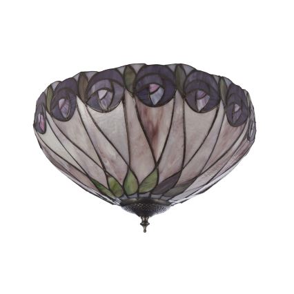Endon 112188 - Tiffany HUTCHINSON mennyezeti lámpatest 2xE27/60W/230V, átm. 40 cm
