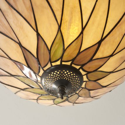 Endon 112188 - Tiffany HUTCHINSON mennyezeti lámpatest 2xE27/60W/230V, átm. 40 cm