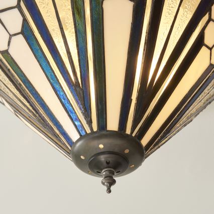 Endon 112191 - Tiffany ASTORIA mennyezeti lámpa, 2xE27/60W/230V, átmérő 40 cm