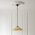 Endon 112226 - Láncos csillár Tiffany PEARL 1xE27/10W/230V átm. 45 cm