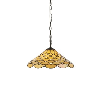 Endon 112226 - Láncos csillár Tiffany PEARL 1xE27/10W/230V átm. 45 cm