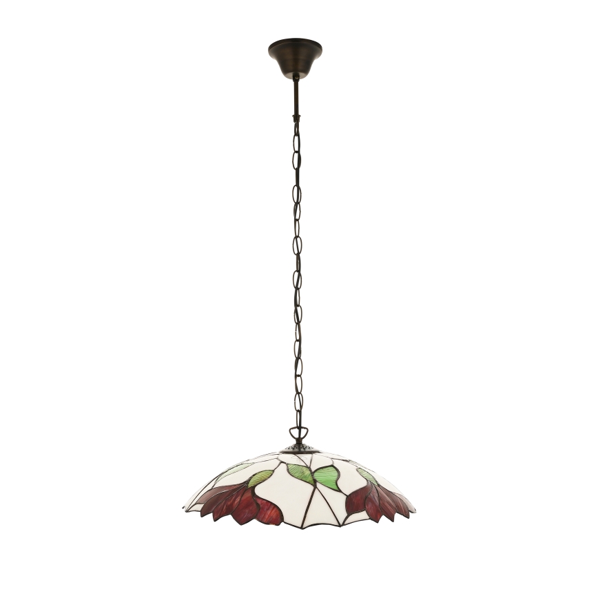 Endon 112246 - Tiffany BOTANICA láncos csillár 1xE27/60W/230V átm. 45 cm