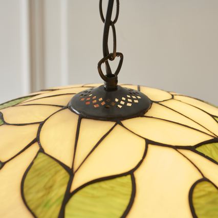 Endon 112246 - Tiffany BOTANICA láncos csillár 1xE27/60W/230V átm. 45 cm