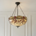 Endon 112251 - Tiffany DRAGONFLY láncos csillár 3xE27/60W/230V, átmérő 50 cm