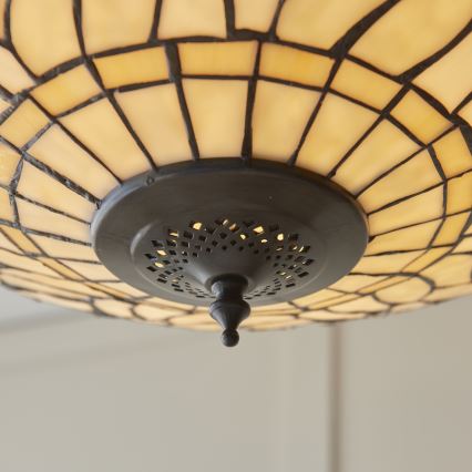 Endon 112251 - Tiffany DRAGONFLY láncos csillár 3xE27/60W/230V, átmérő 50 cm