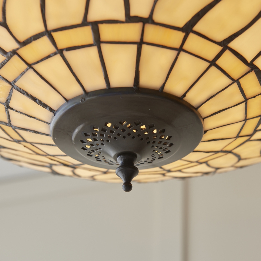 Endon 112251 - Tiffany DRAGONFLY láncos csillár 3xE27/60W/230V, átmérő 50 cm