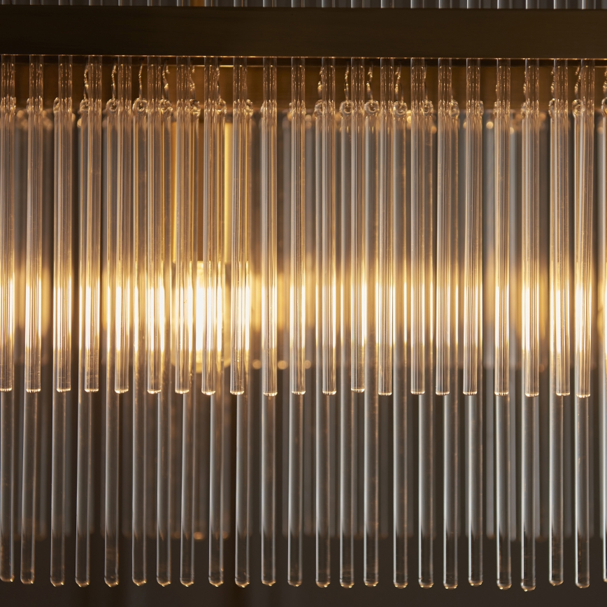 Endon 112573 - Csillár láncon MARIETTA 4xE14/6W/230V réz/átlátszó