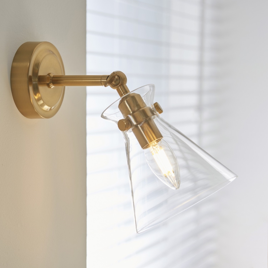 Endon 112861 - HARLOW fali spotlámpa 1xE14/7W/230V arany