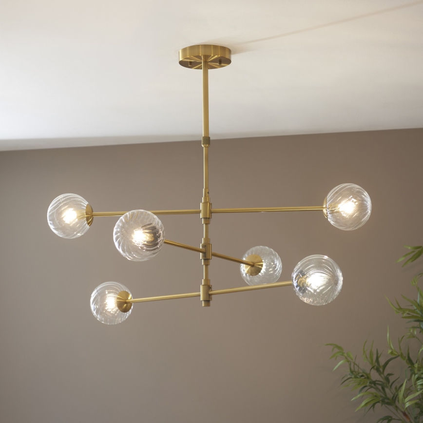 Endon 114039 - Rúdfüggeszték 6xG9/3,2W/230V arany