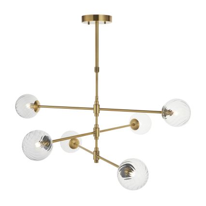 Endon 114039 - Rúdfüggeszték 6xG9/3,2W/230V arany