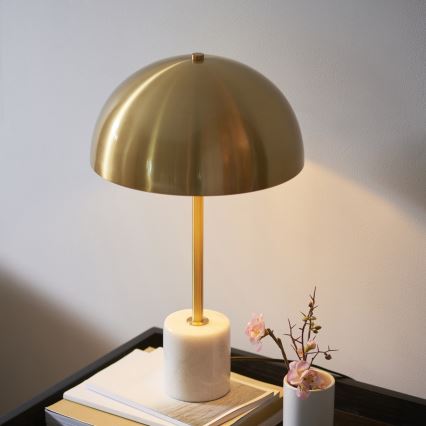 Endon 114210 - Asztali lámpa BERTOIA 1xE14/7W/230V sárgaréz