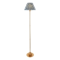 Endon 114778 - LED Fényerőszabályozható újratölthető állólámpa BURLEY LED/1,5W/5V 3600 mAh sárgaréz/kék