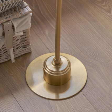 Endon 114785 - Dimmelhető, újratölthető LED állólámpa BURLEY LED/1,5W/5V 3600 mAh sárgaréz/szürke