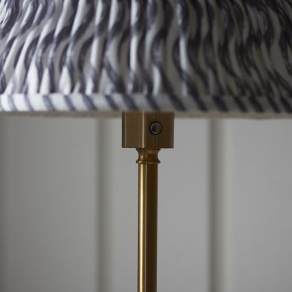 Endon 114785 - BURLEY dimmelhető, tölthető LED állólámpa, 1,5 W, 5 V, 3600 mAh, sárgaréz/szürke