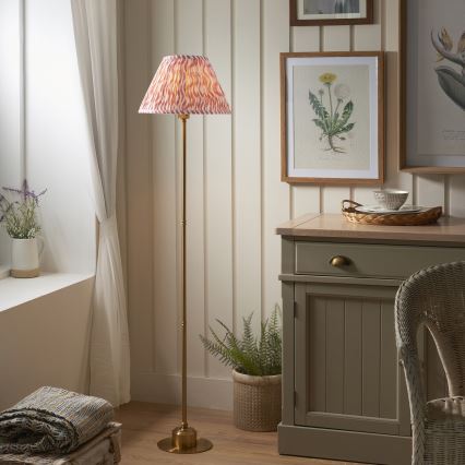 Endon 114786 - BURLEY LED dimmelhető, tölthető állólámpa LED/1,5W/5V 3600 mAh sárgaréz/rózsaszín