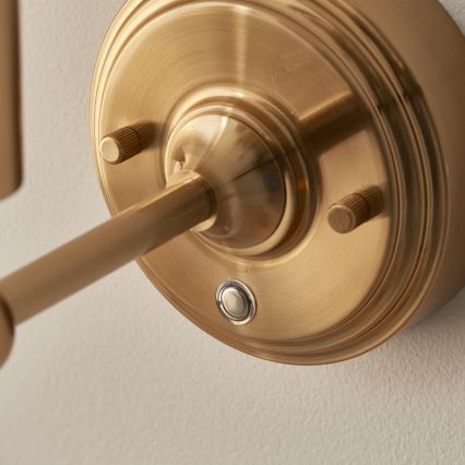 Endon 114817 - LED Dimmelhető újratölthető fali lámpa BURLEY LED/1,5W/5V 3600 mAh réz/rózsaszín