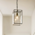 Endon 119141 - HAMMOND láncos csillár 1xE27/10W/230V 21,5x21,5 cm, sárgaréz