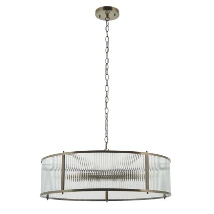Endon 119455 - RIDGETON láncos csillár 8xE14/7W/230V sárgaréz