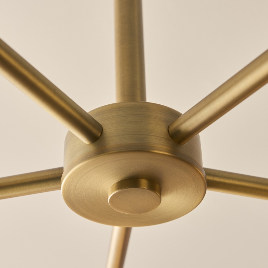 Endon 120037 - CERCHIO rúdra szerelt csillár 5xG9/5W/230V, sárgaréz