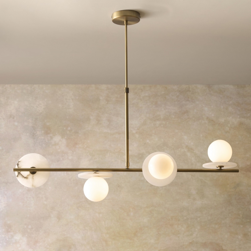 Endon 120038 - CERCHIO rúdfüggeszték 4xG9/5W/230V sárgaréz