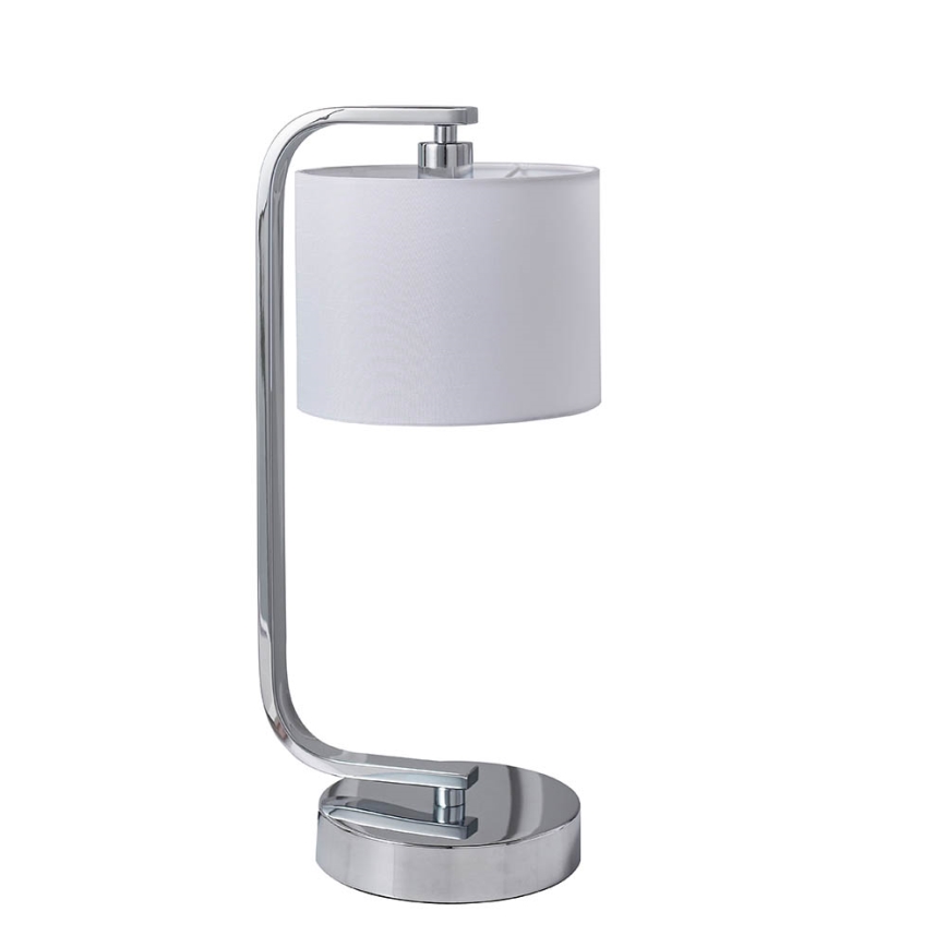 Endon 57917 - Dimmelhető asztali lámpa CANNING 1xE14/40W/230V fényes króm/fehér