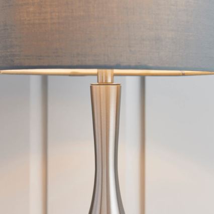 Endon 61192 - Állítható fényerejű asztali lámpa PICCADILLY 1xE14/40W/230V matt króm/szürke
