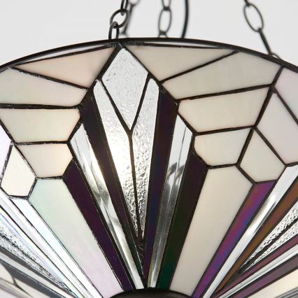 Endon 63936 - Tiffany ASTORIA láncos csillár 3xE27/60W/230V átm. 48 cm