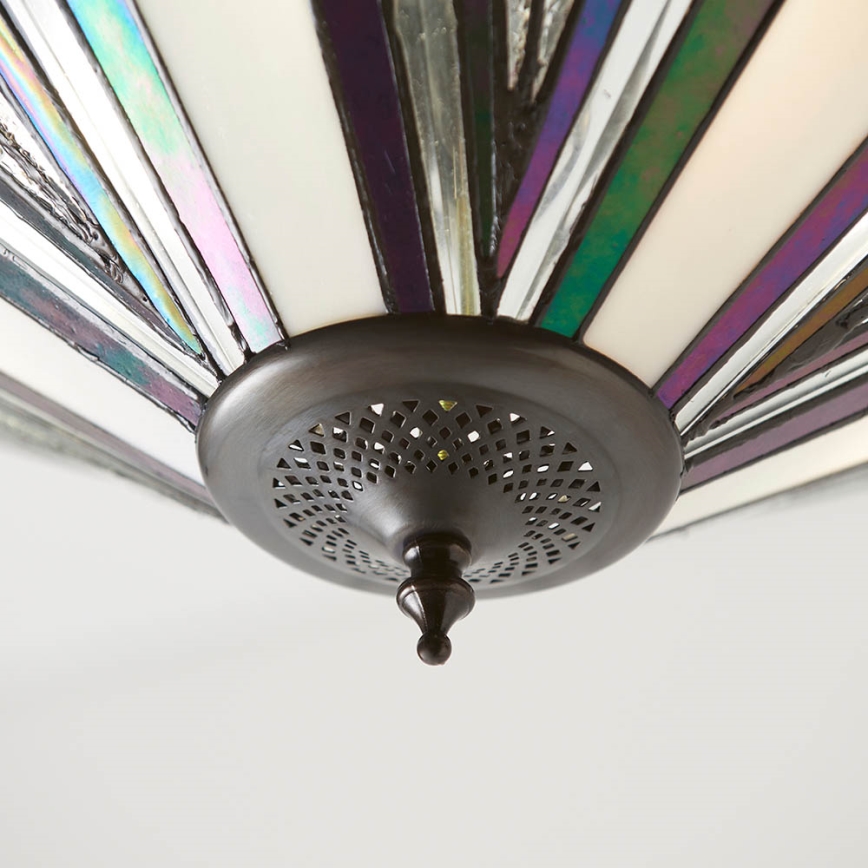 Endon 63936 - Tiffany ASTORIA láncos csillár 3xE27/60W/230V átm. 48 cm