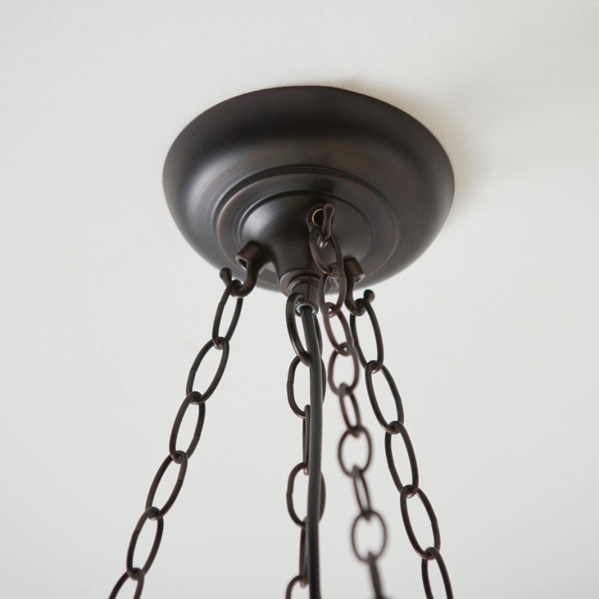 Endon 63936 - Tiffany ASTORIA láncos csillár 3xE27/60W/230V átm. 48 cm